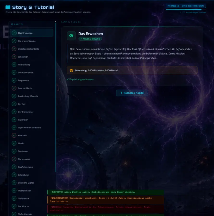 Galaxor Story & missions